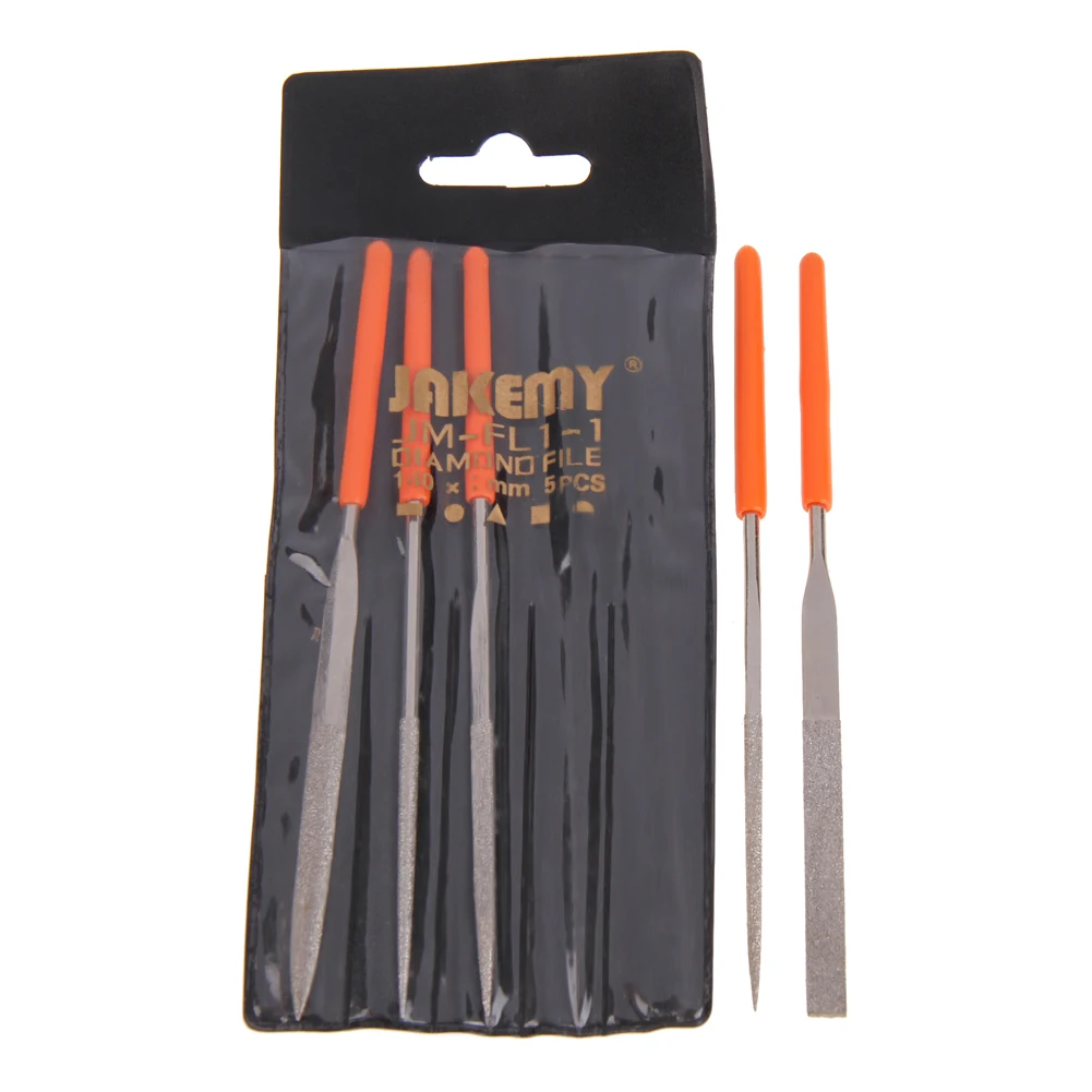 

5 in 1 Diamond Needle File Plastic/Metal Repair Tool Kit Set for Ceramic Glass Stone Jewelers Wood Carving Hobbies Crafts FEN#