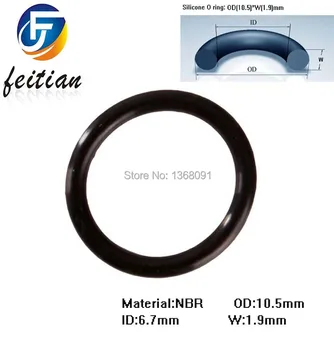 

400piece 10.5mm*6.7mm*1.9mm BLACK NBR o-rings silicone o ring.industrial and house use o ring.no poison o ring FREE SHIPPING