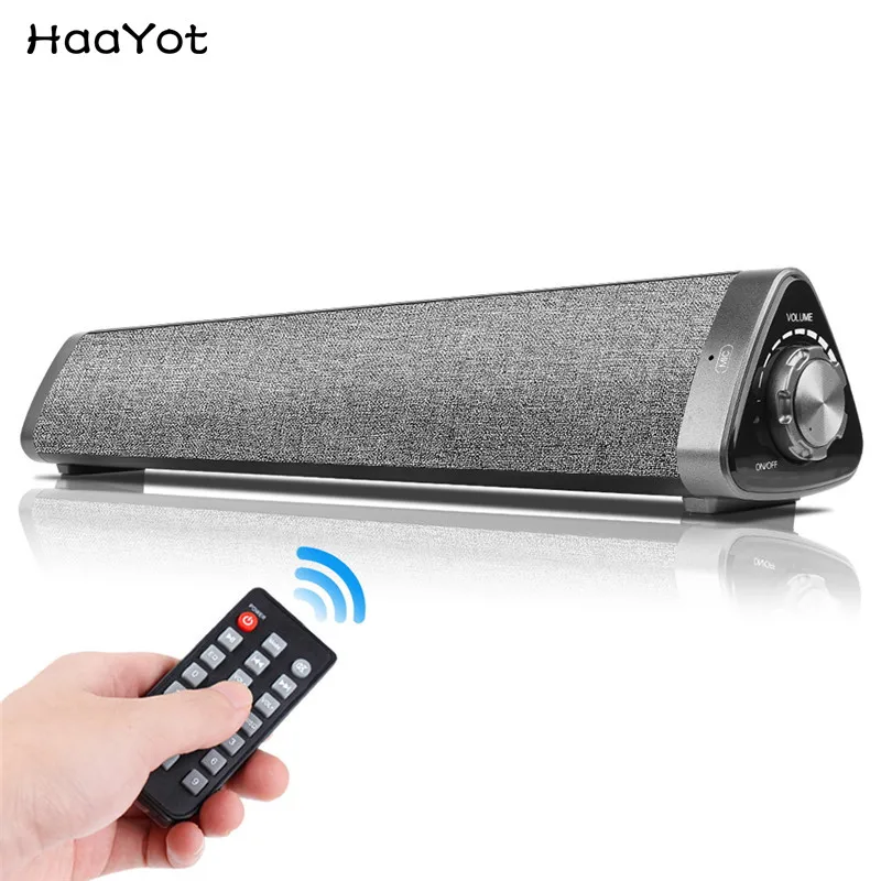 Bluetooth-Саундбар HAAYOT для телевизора домашнего кинотеатра Портативный Hi-Fi сабвуфер