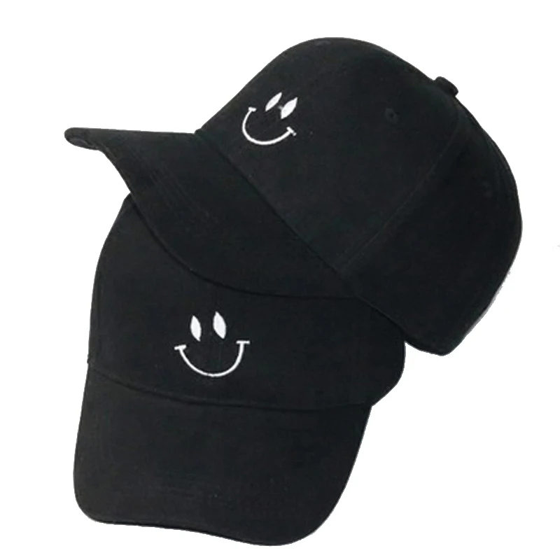 Men Women Smile Face Embroidery Baseball Cap Cotton Unisex Sports Golf Visor Hat Adjustable Snapback Hats Gorra Casquette CP0312 (6)