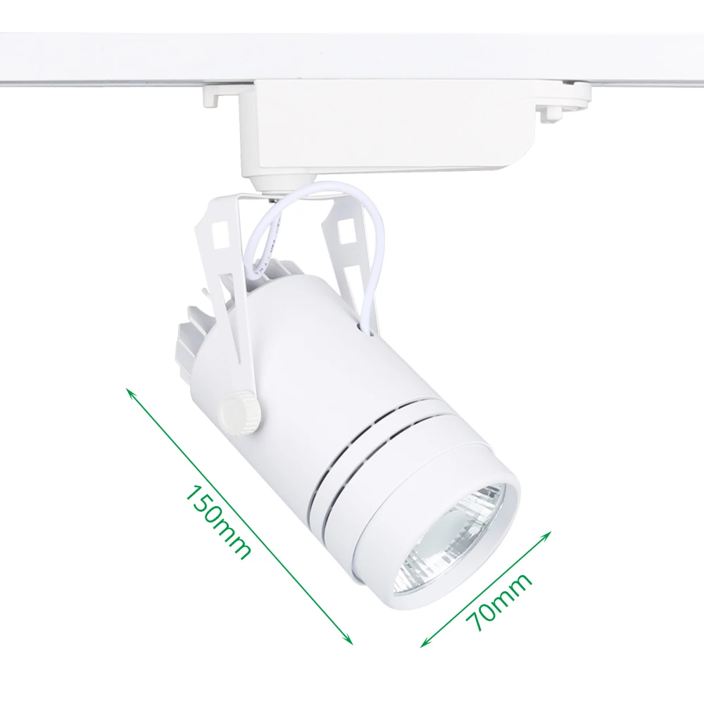 LED Track Light Dimmable 15W Rail Spot Tracks Lights Spotlights System Showroom Clothes Shoe Store Shop Fixtures Track Lighting  (1)