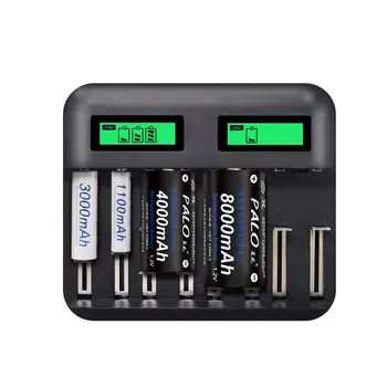 

8-slot LCD Battery Charger Universal With LCD Display Charging Protection For AA D C Type No. 5 No. 7 Rechargeable Battery NC556