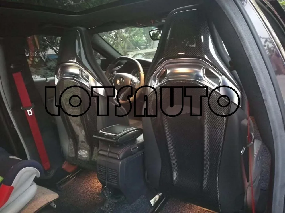 Чехол для сиденья из углеродного волокна Mercedes Benz AMG A45 CLA45 GLA45 C63 W205 матовая