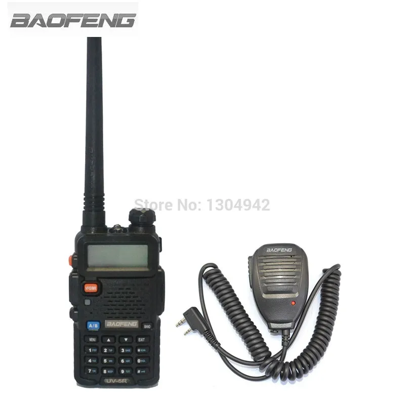 Baofeng UV-5R VHF/UHF двухдиапазонный ветчина Портативный двухстороннее радиолюбитель рация + бренд Baofeng Динамик Mic