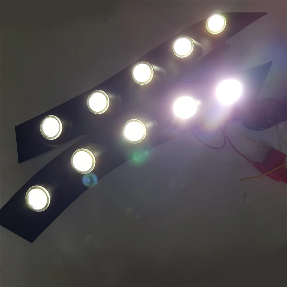 Skup 2x specyficzna dla samochodu biała dioda LED do jazdy dziennej Ligh przednia lampa zderzaka przeciwmgielnego dla nissan juke 2013 2012 2011