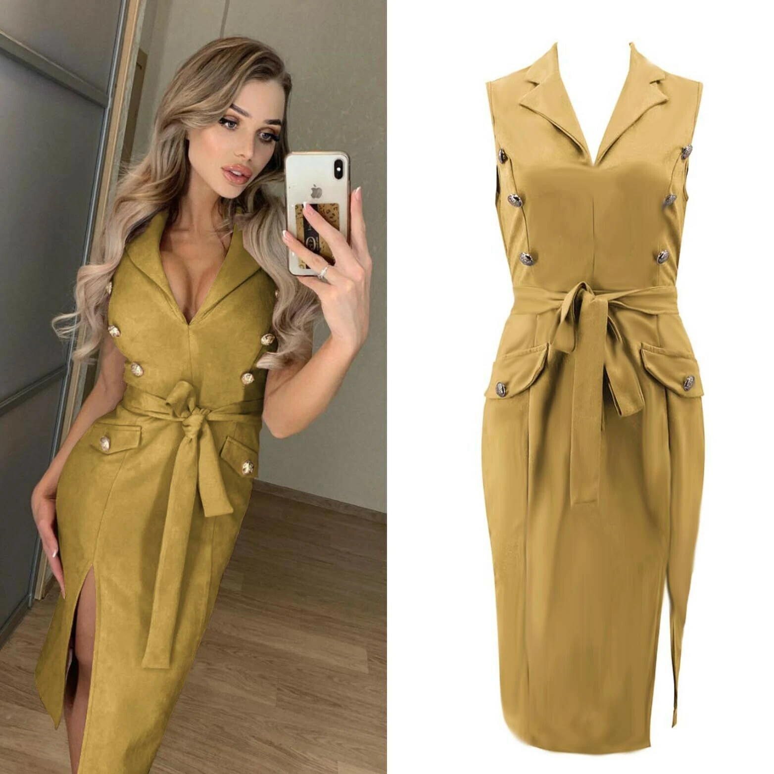 maxi blazer dress