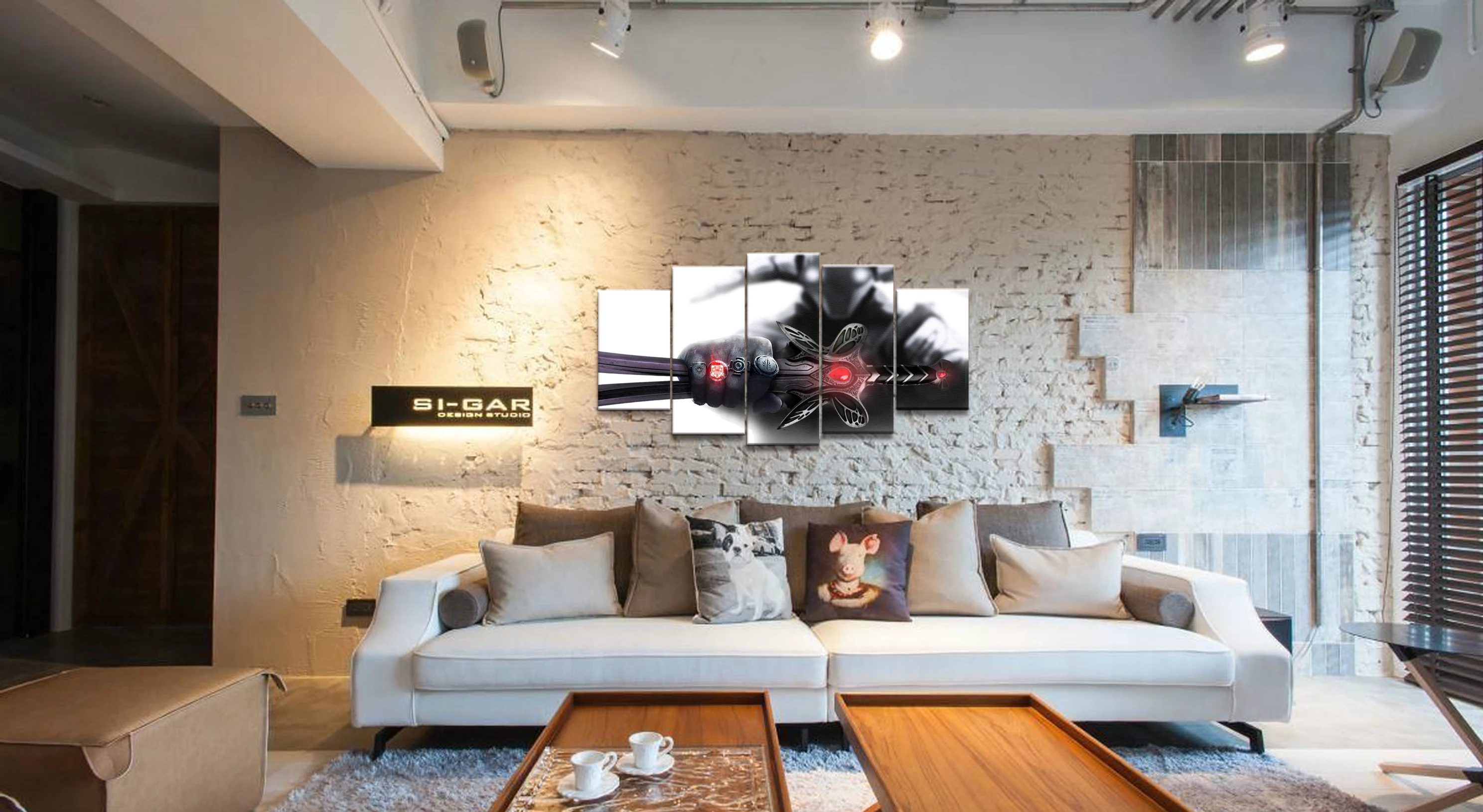 Wall Art Game Poster 5 Pieces DOTA 2 Poster Printed Canvas Painting Pictures Modern Painting On Can