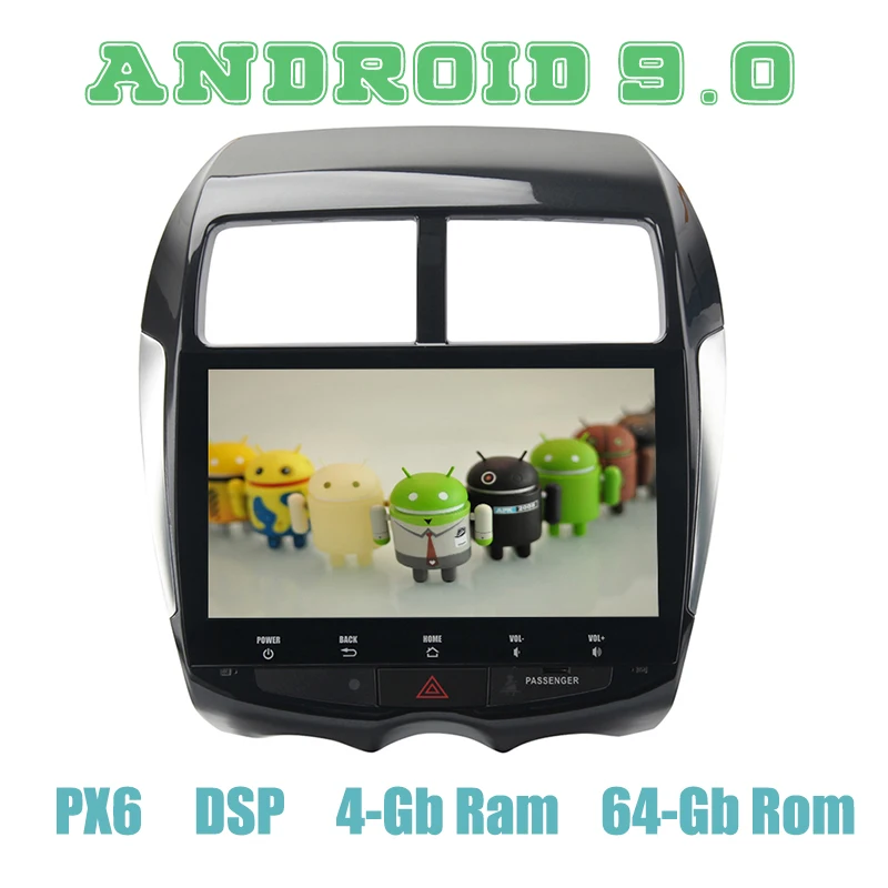 

PX6 10.2" Android 9.0 Car GPS Radio Player for Mitsubishi ASX Peugeot 4008 C4 with DSP 4+64GB Auto Stereo Multimedia Headunit