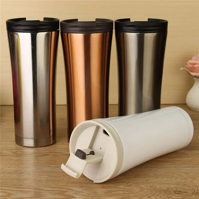 500ml Double Wall Stainless Steel Coffee Milk Mug Vacuum Cup Insulation Thermal Flask Thermocup Tumbler Sport