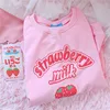 Pink Strawberry Sweatshirts