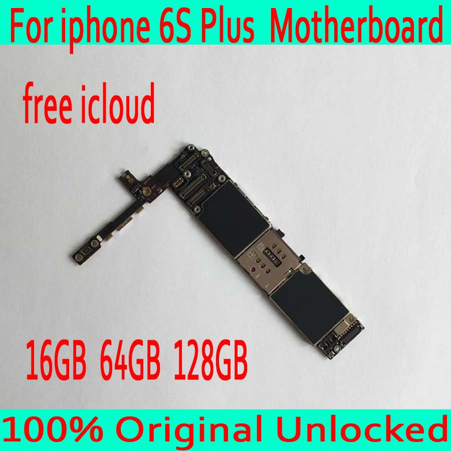 

Free iCloud for iphone 6S Plus Motherboard without Touch ID,Original unlocked for iphone 6S Plus Logic board,16GB / 64GB / 128GB
