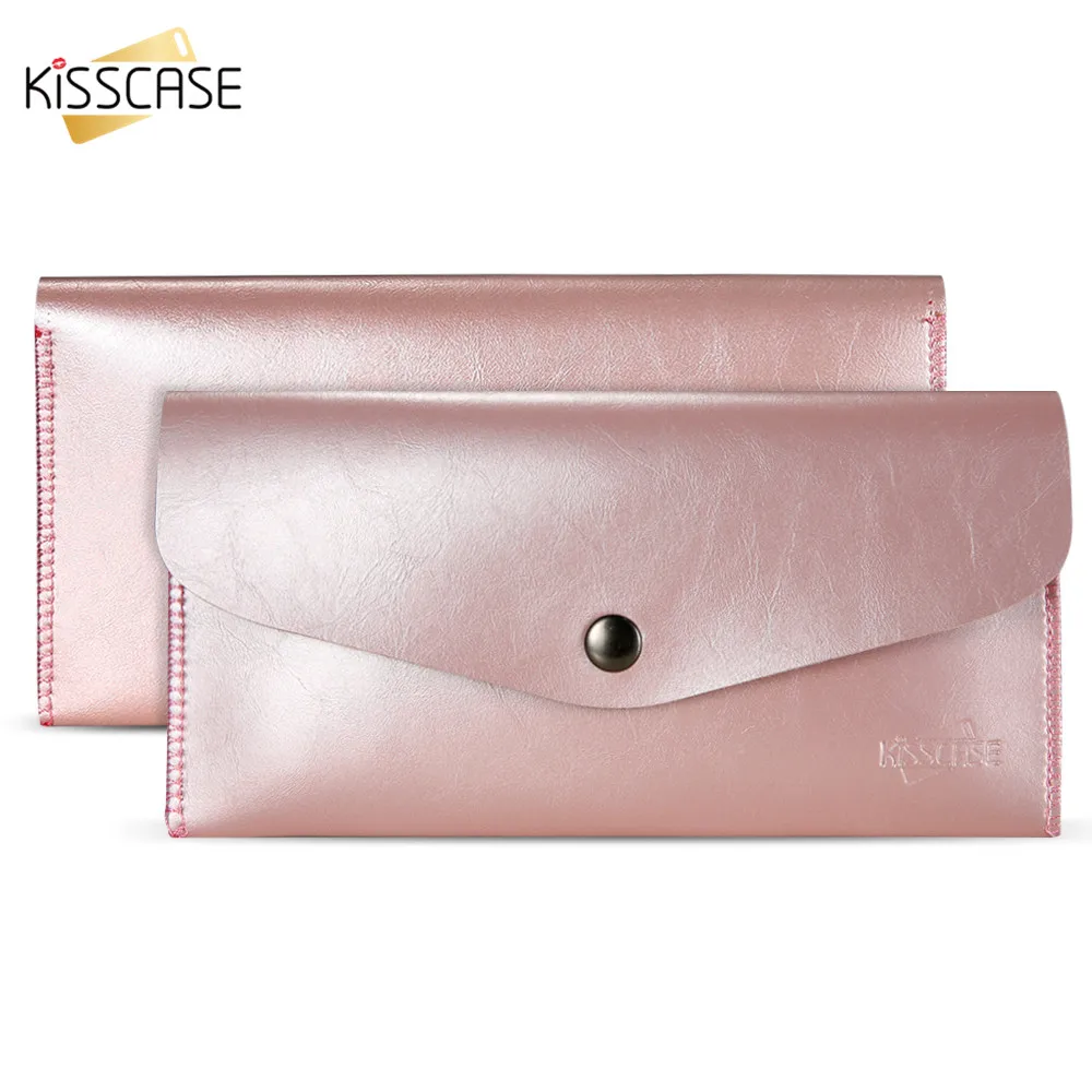 

KISSCASE Purse Wallet Pouch Phone Bags 5.5 Inch Card Slot Wallet Cases For iPhone 7 6s Plus Case For Samsung S8 S7 S6 Edge Bags