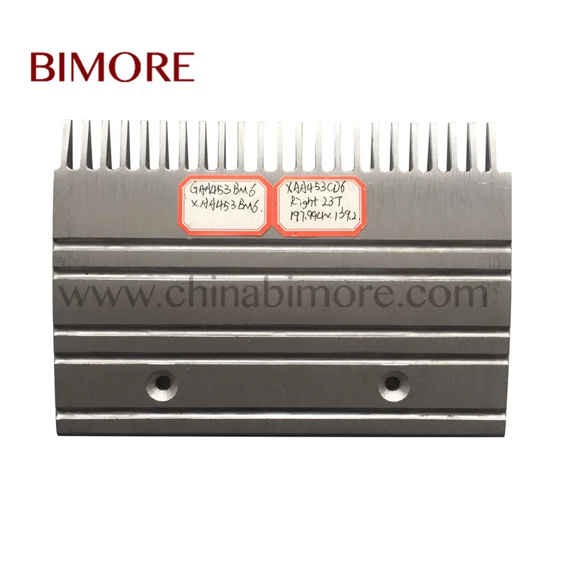 

BIMORE GAA453BM6 XAA453BM6 XAA453CD6 Escalator Comb Length 197.994mm Width 139.2mm 23T Install Size 101.7mm Right