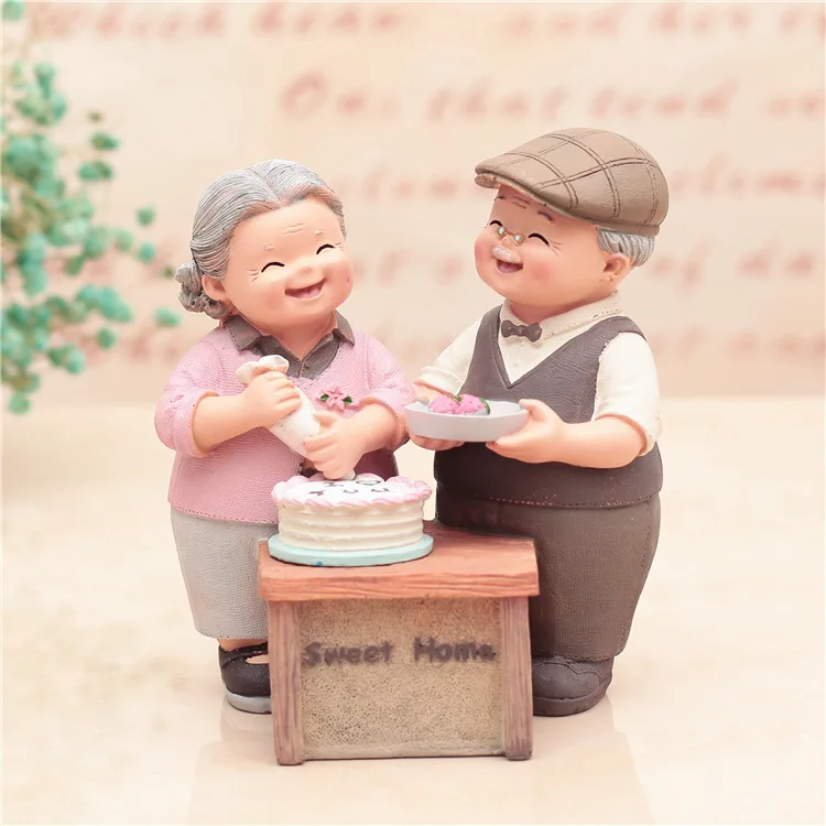 7- Love Is Accompanied By Cake Furnishingold Manold Woman Old Mangranddad and Grandma Valentine's Day Home Decor Christmas Gift | Дом и