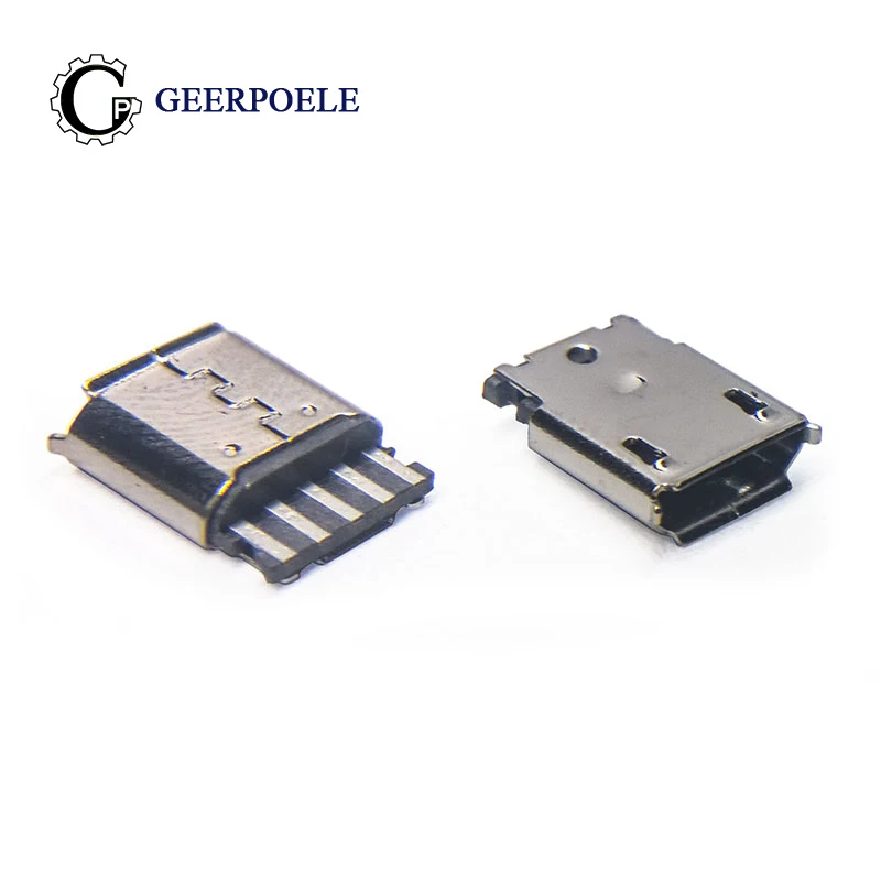 20/50 шт/партия Тип B V8 деформационный край 5Pin USB Разъемы женский микро разъем