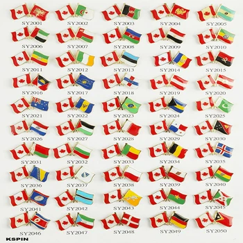 

Canada Friendship Flag Badge Flag pin 100pcs a lot