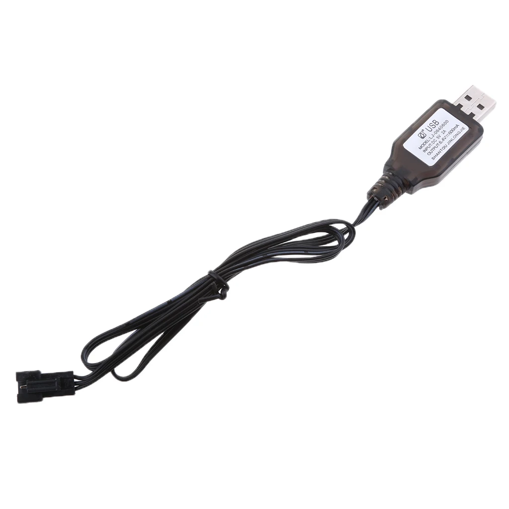 Universal 6.4V USB to SM 3Pin Lithium Battery RC Toy Drone Charging Cable Remote Control Toys, Aircraft, Drone, Quadcopter