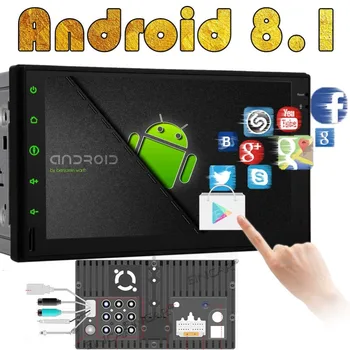 

1080P Video Subwoofer Video Out Android 8.1 Oreo Octa-core Car Stereo 7 Inch Capacitive Touch Screen Double two 2 Din Car GPS