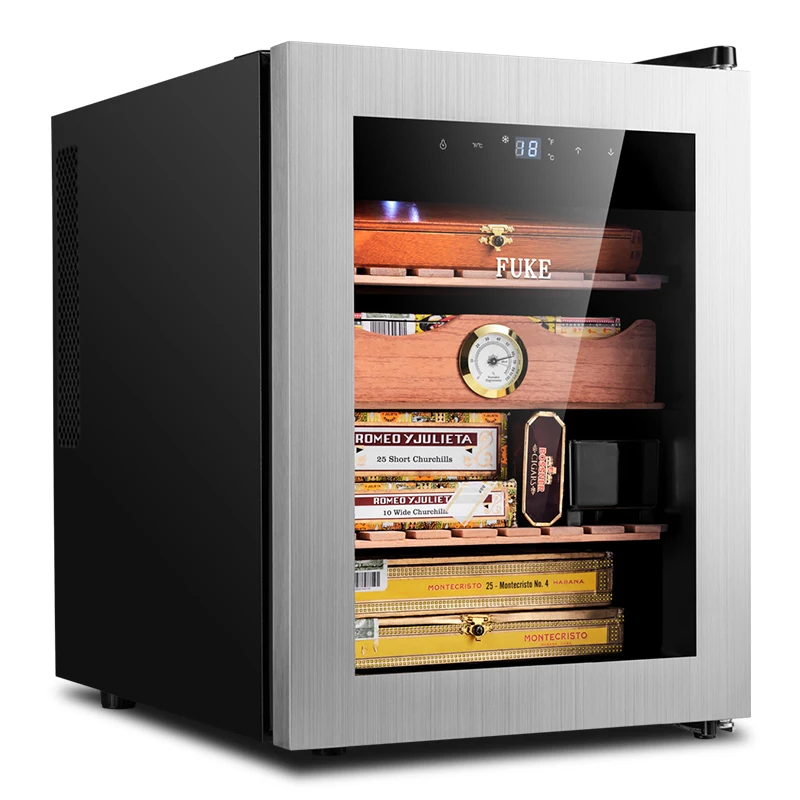 

FK-90C Cigar Humidor Cigar Humidification Box Of Thermostatic Storage&Humidity Constant Electric 33L Moisturizer Cigar