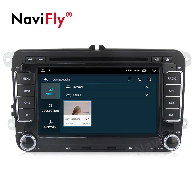 Sale Navifly Android9.1 RDS 32G ROM 2G RAM Car Multimedia player for Volkswagen passat b7 b6 golf 5 polo tiguan octavia seat audio 4