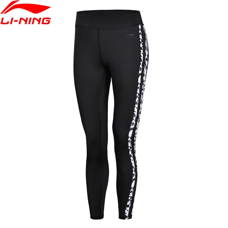 

(Clearance)Li-Ning Women The Trend Layer Tights Fitness Tight Fit Elastic Printed LiNing Sports Pants AULN042 WKY160