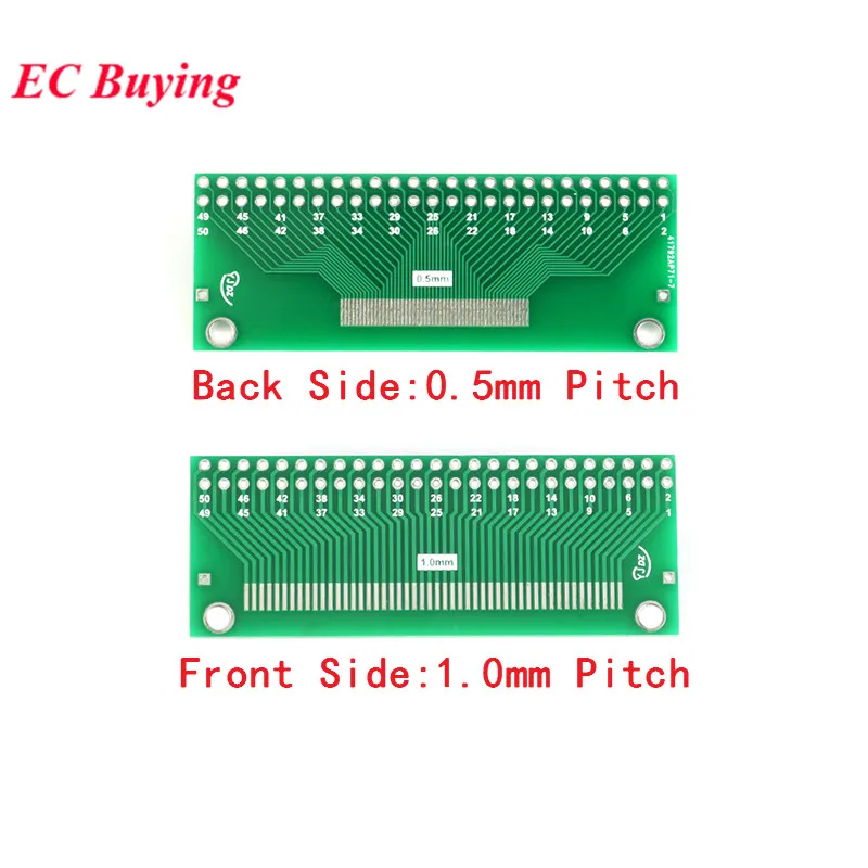 5pcs FFC//FPC 40 Pin 1mm 0.5mm to DIP Adapter PCB Board Converter Double Side NEW