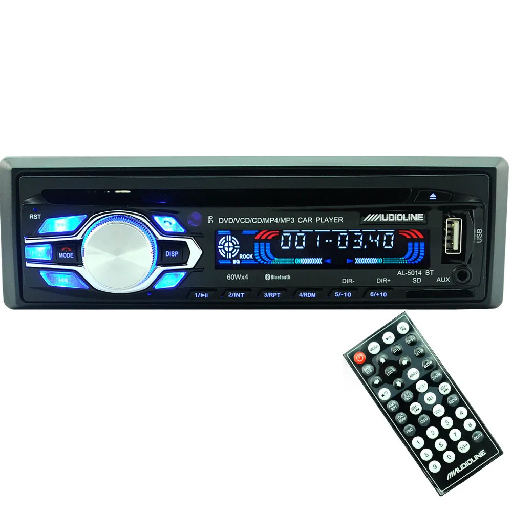 

Universal Hot Single Din Car Bluetooth DVD CD Player Vehicle MP3 Stereo Radio