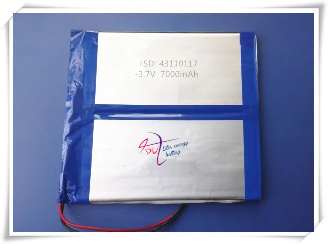 

3.7V4.2V lithium polymer 43110117-7000mAh battery 10 inch Tablet PC