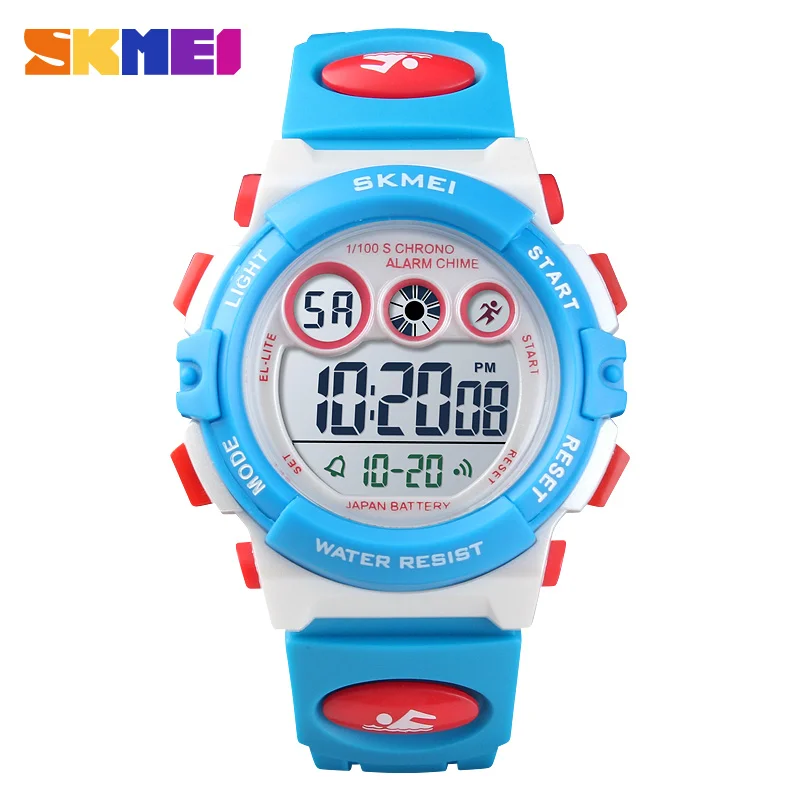 

SKMEI Brand Sport Children Watch Luxury Electronic Watch for Kids Children Boys Girls Gifts Waterproof LED Digital Kids Watches