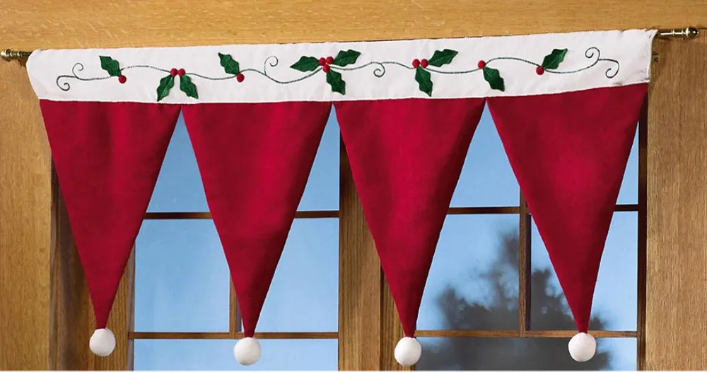 Модный горячий придверный, с рождественскими мотивами Портьера занавес декоративные украшения для домашнего интерьера