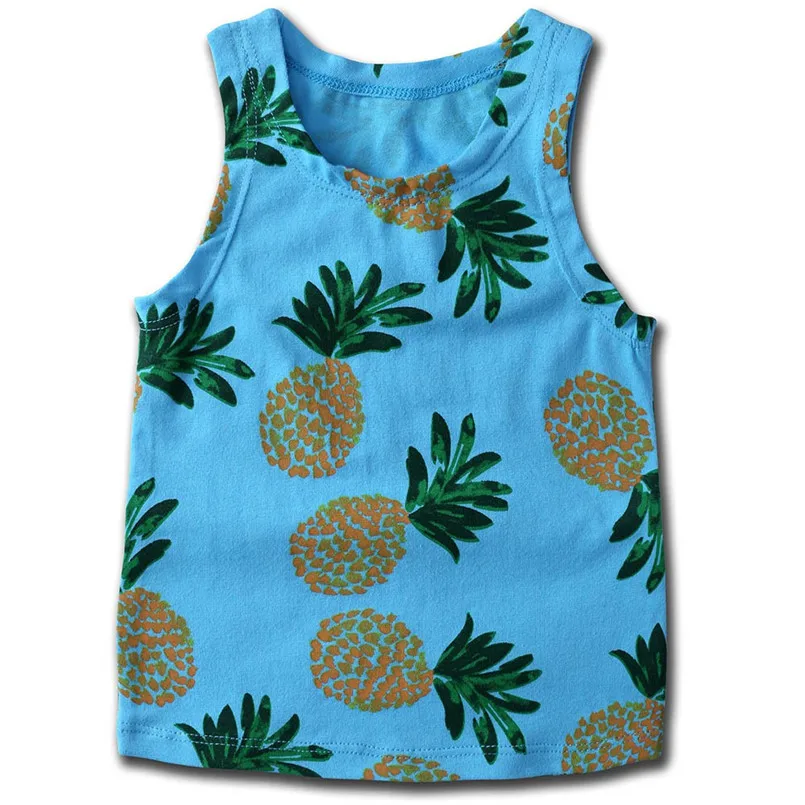 2018 New Fashion Toddler Baby Kids Newborn Baby Girl Boy Sleveeless Pineapple Print Vest Tops Outfits Clothes #30O30 #F (11)