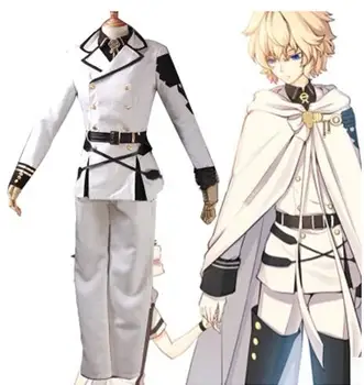 

Seraph of the end Hyakuya Mikaera cosplay costume anime clothes Carnival costume for men Military uniforms suit