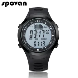 SPOVAN цифровой Для мужчин спортивные часы Открытый 164FT Водонепроницаемый с светодио дный Подсветка/Рыбалка напомнить/сигнал тревоги SPV709 SPV710