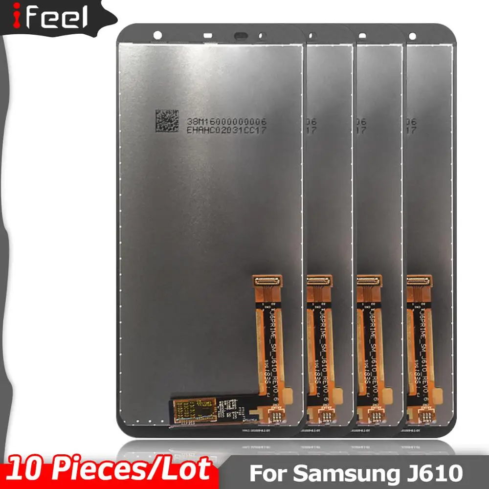 10 шт./лот для Samsung Galaxy J6 Plus J610 + 2018 J610F SM-J610FN J610FN/DS ЖК-дисплей сенсорный экран