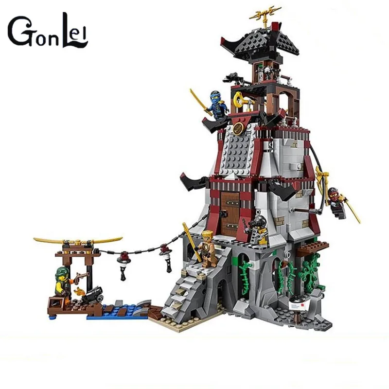 

(GonLeI) 06037 Compatible Ninja The Lighthouse Siege 70594 Building Bricks Ninja Figure Toys For Children
