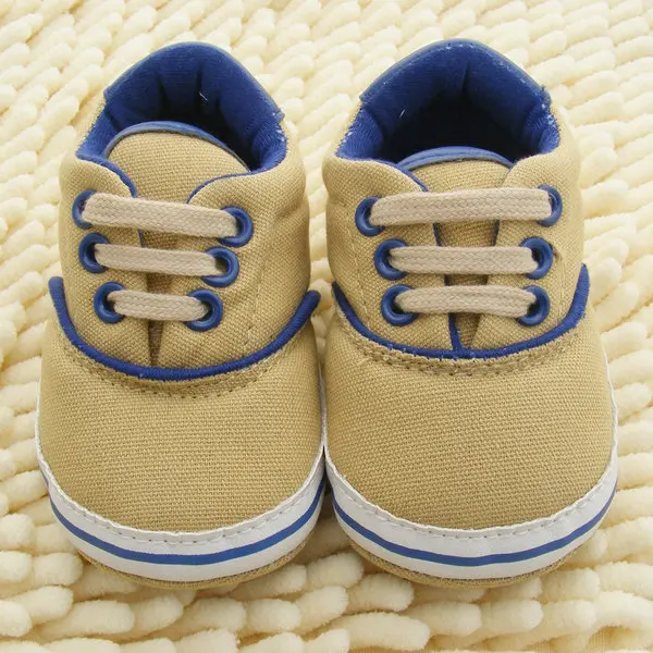  0-18M Toddlers Soft Sole Crib Shoes Infants Baby Lace Up Sneaker Prewalker Shoes
