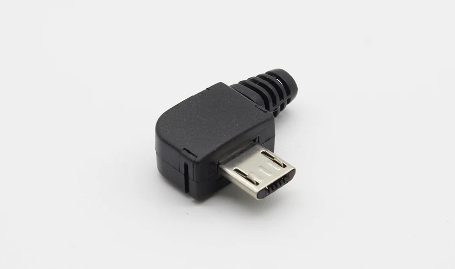 10 компл./лот Micro 5P USB штекер Тип припоя хвост шт.; Штепсель для зарядки 90 градусов