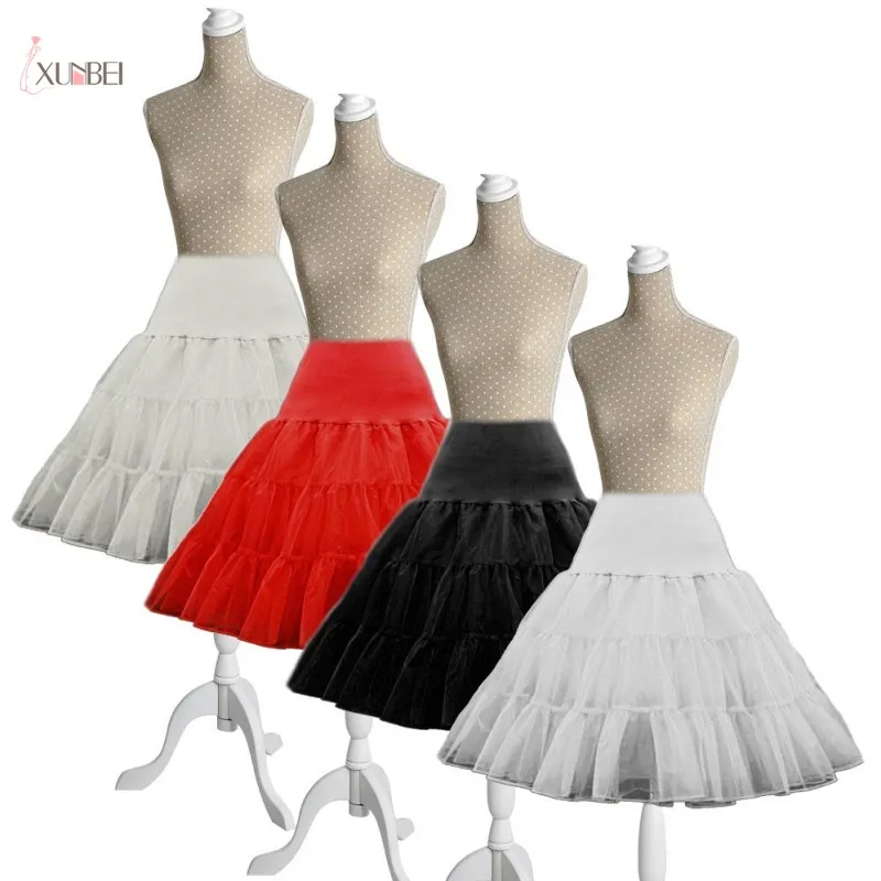 

Retro Underskirt Vintage Short Bridal Wedding Dress Petticoat Crinoline Tulle Skirt Rockabilly Tutu Slips Jupon Mariage