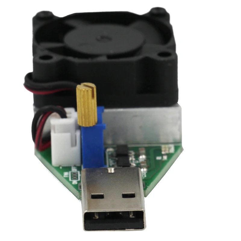 Лидер продаж USB электронный нагрузочный резистор постоянный ток 15 Вт мобильный измеритель мощности Регулируемая емкость с вентилятором скидка 10