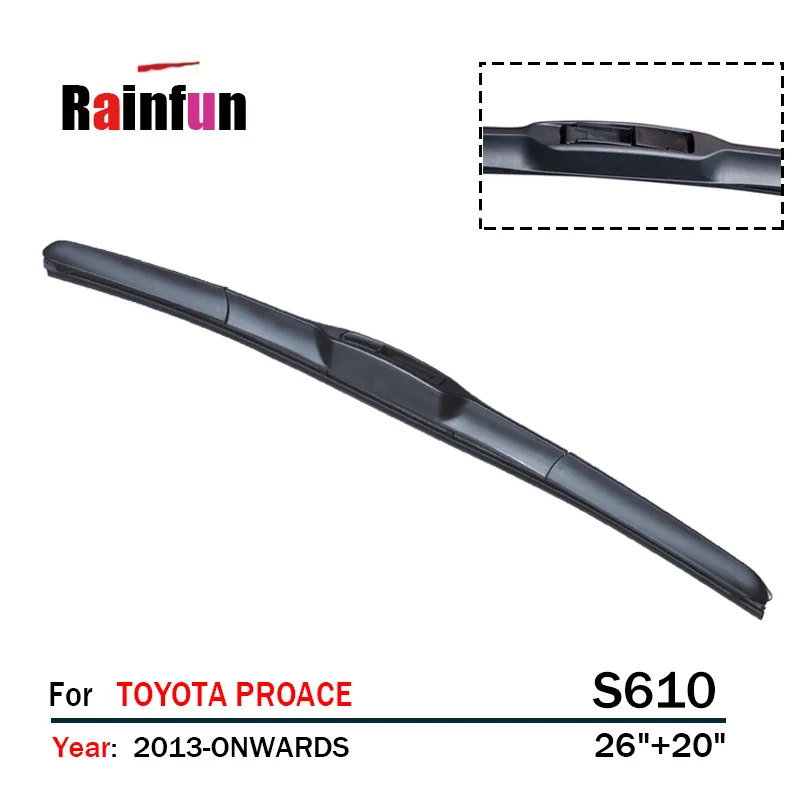RAINFUN S610 26"+20" dedicated car wiper blade for TOYOTA PROACE(13-) 2 PCS as a lot | Автомобили и мотоциклы
