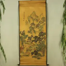 Antique collection Boutique Calligraphy and painting the Wang Jian send tea diagram