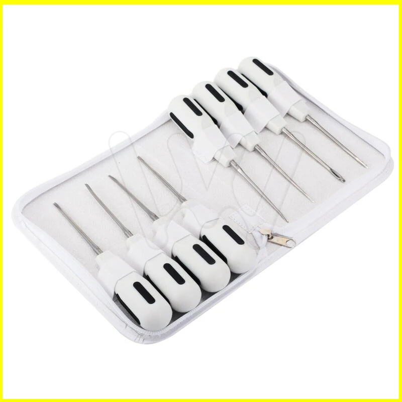 

8Pc Dental Tooth Extraction Elevator Minimally Invasive Extracting Forceps Plier