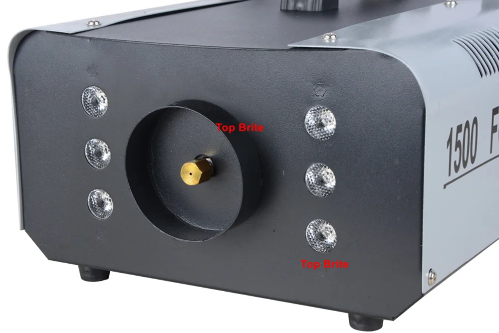 Capacidade de Fumaça de Óleo Máquina de Fumaça 4 Pçs e lote Preço Barato 1500 w Rgb Cores Led Dmx512 2.3l Fase Levou Máquina Fogger 8 Efeito de Iluminação de palco