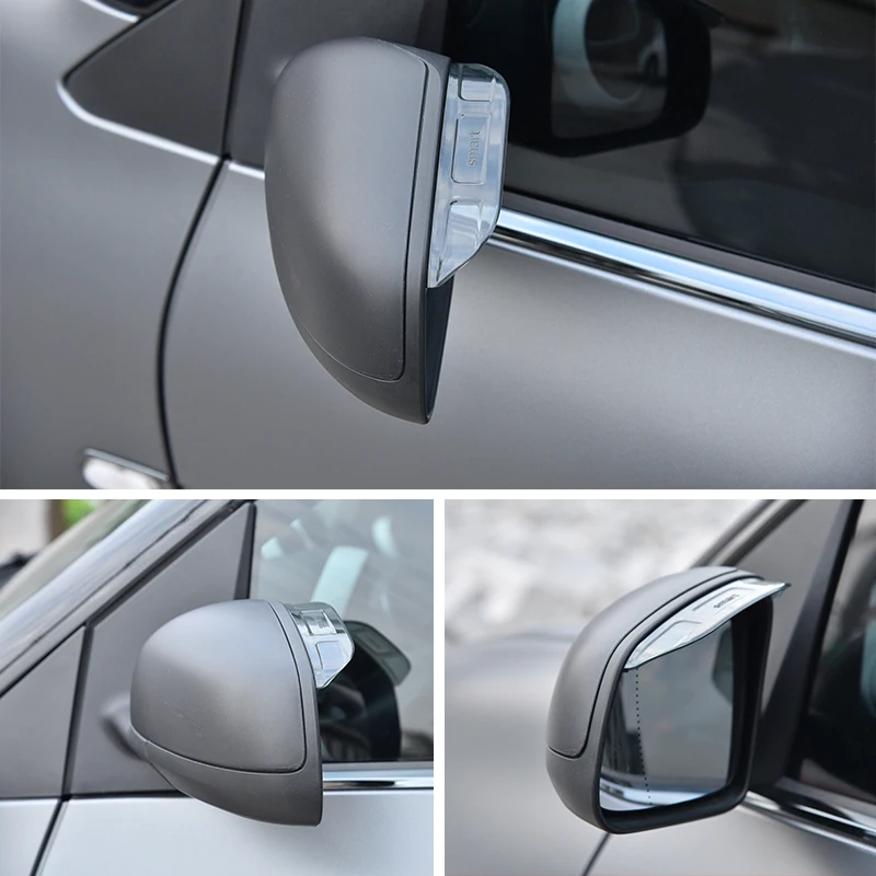 Car Rearview Mirror Rain Shade Accessories 2pcs/set automotive Rain Eyebrow Decoration car styling For smart 453 fortwo forfour