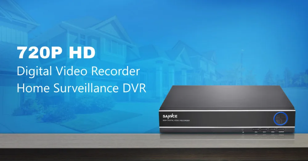 SANNCE 4CH 720P безопасности автономный DVR H.264 в реальном времени HDMI выход, быстрый qr-код сканирования и легко удаленного просмотра для системы видеонаблюдения