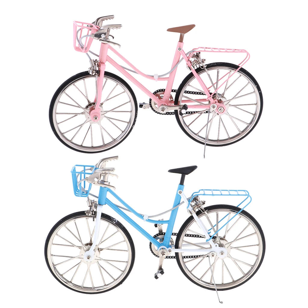 1:10 Scale Dollhouse Miniature Metal Diecast Bike Bicycle Replica Model