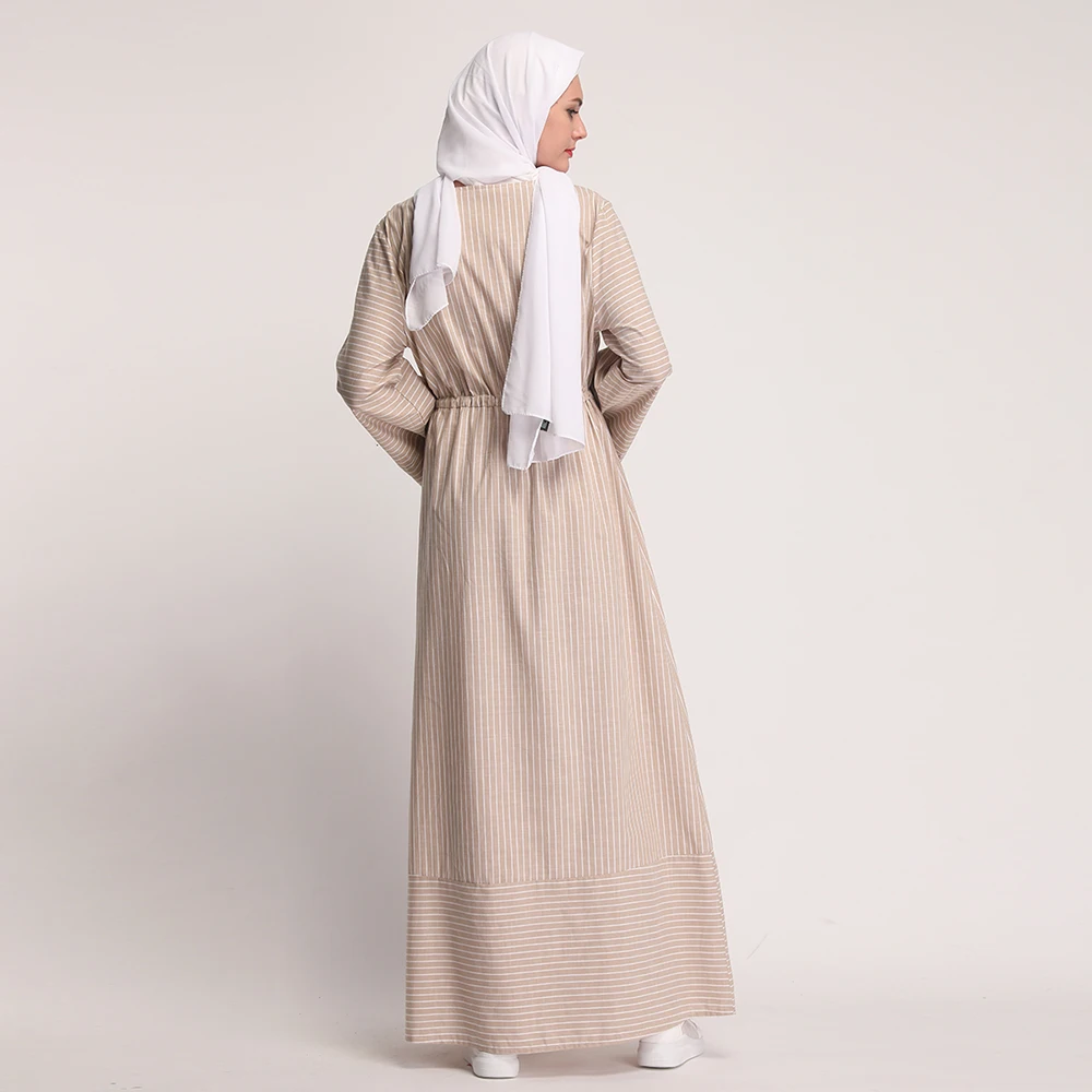 Мусульманское, для взрослых, модное, Полосатое, Абая, арабское, тонкое, с поясом, мусульманское, абайя, платье, музыкальный халат, Молитвенное, мусульманское платье, wq1014, Прямая поставка