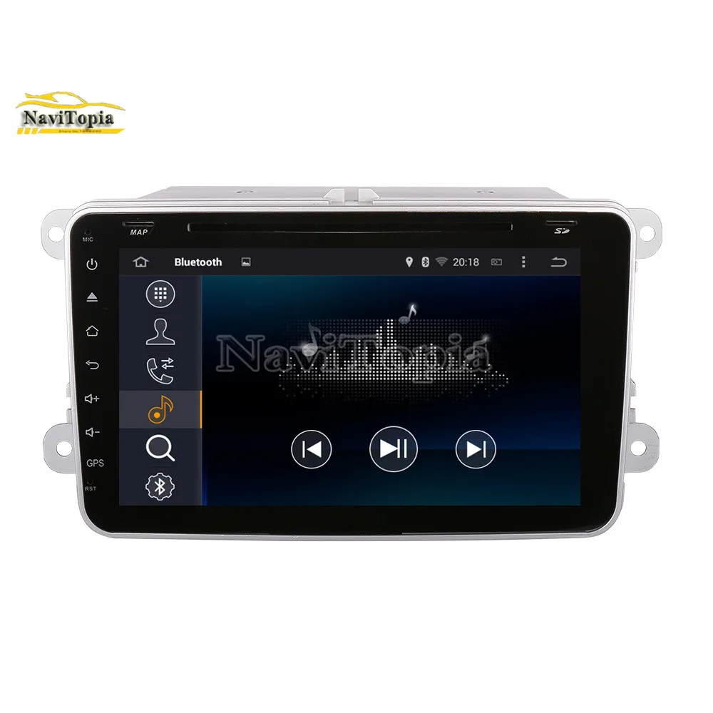 Best NAVITOPIA 4G RAM 64G ROM PX6 Android 9.0 Car DVD GPS Navigation for VW Passat B7/Passat Variant/Passat CC/Touran/Golf V VI 5
