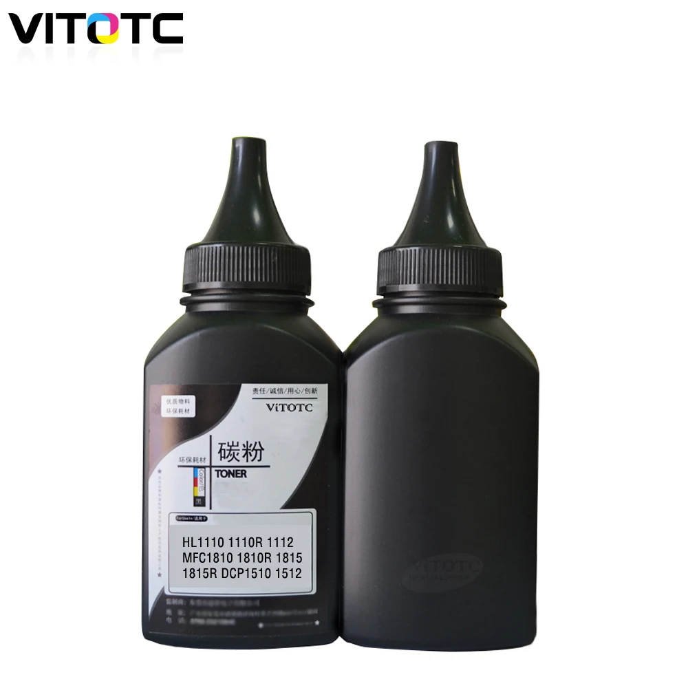 2 Pezzi Di Polvere Di Toner Compatibile Per Brother Tn1075 Tn-1075 Hl-1110 Hl-1112 Mfc-1815 Mfc-1811 Dcp-1510 Toner Di Ricarica Per Stampante Laser