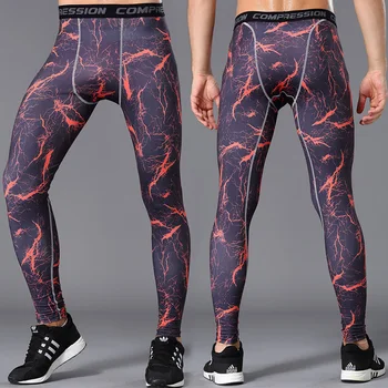 

Camouflage tight men's pants fast dry high elastic bottoming trousers leggings